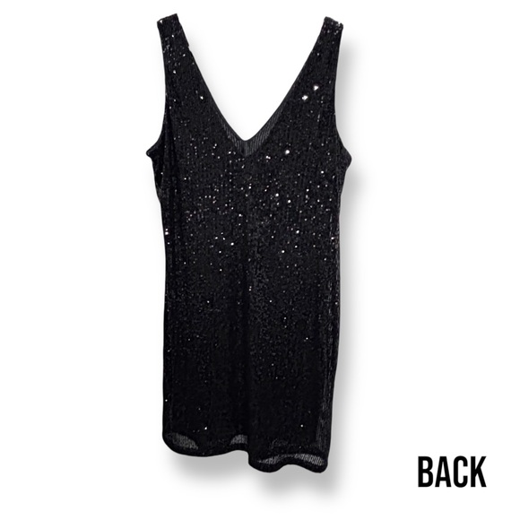 H&M Black Sequin Sleeveless Dress - Picture 4 of 7